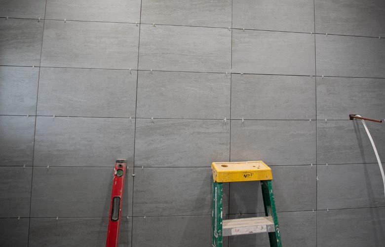 tiling after plastering