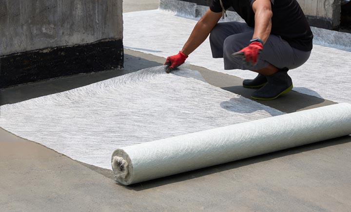 fibreglass roof installation