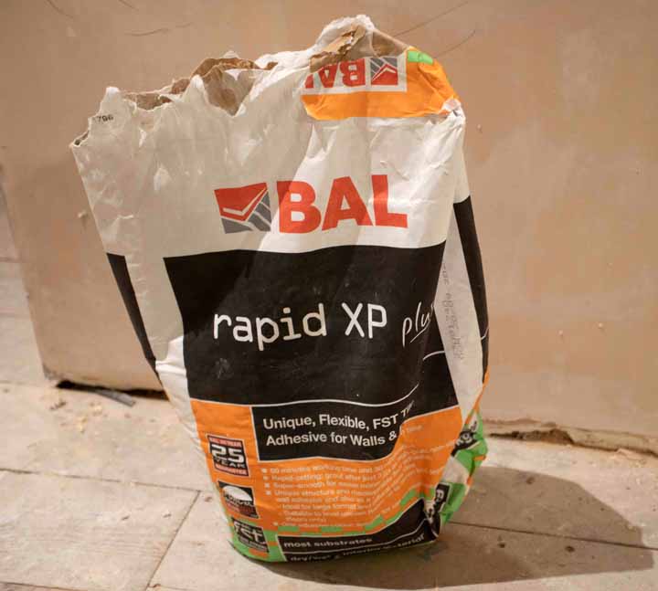 tile adhesive cost